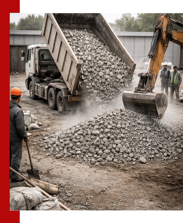 Доставка дробленого бетона в Лобне оптом и в розницу