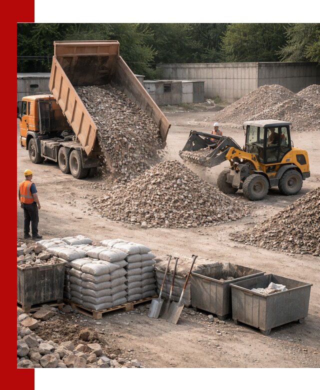 Вторичные материалы для отсыпки в Лобне — поставка и доставка