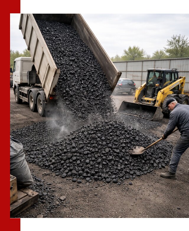Доставка угля орех в Лобне оптом и в розницу