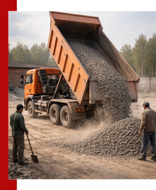 Доставка самосвалом 20 м3 в Лобне быстро и надежно