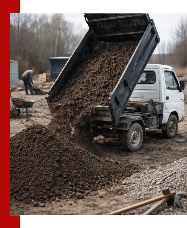 Аренда минисамосвала в Лобне для доставки сыпучих материалов