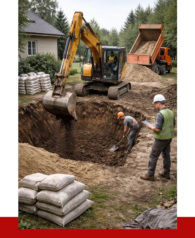 Рытье котлована в Лобне быстро от 4647 р. ПРОНЕРУДЛбн