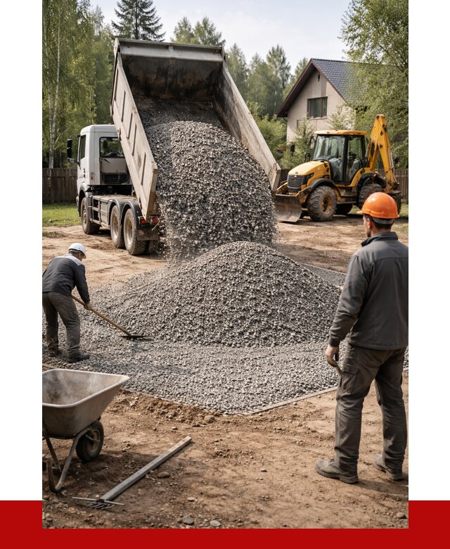 Отсыпка участка щебнем в Лобне от 6712 р. ПРОНЕРУДЛбн