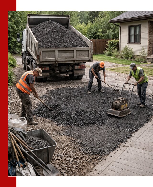 Асфальтовая крошка для двора с доставкой в Лобне